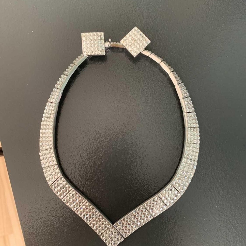 Swarovski crystal necklace and earring set